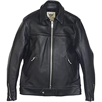 Amazon | 666 LJM-9TF TIGHT FIT CENTER ZIP LEATHER JACKET